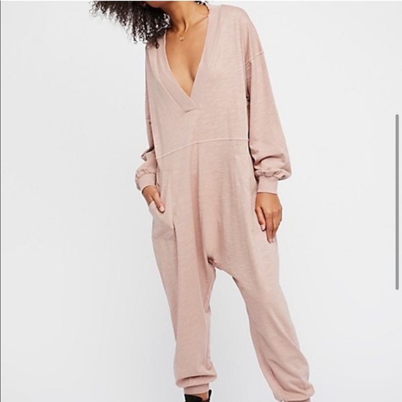 Free People Pants - Free People Intimates Just Because Romper Mauve Size Large Never Worn❤️